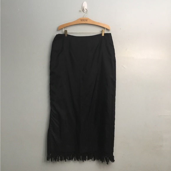 Paradox Black and Purple Maxi Skirt - Picture 9 of 12